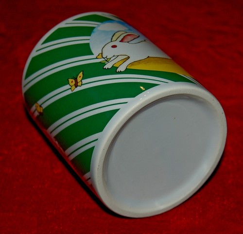 TAZA VINTAGE CONEJITOS DE PASCUA HECHA EN Japón años 80 - Imagen 5 de 5