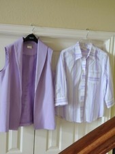 Bedford Fair Women's Blazer Shirt Set Size 12