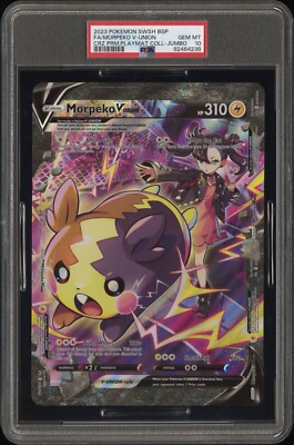 PSA 10 Jumbo Marnie Morpeko V-Union SWSH289 Promo Oversize