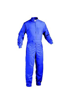 TUTA MECCANICO O KART LEGGERA BLU NERO OMP RACING ADULTO SUMMER MY