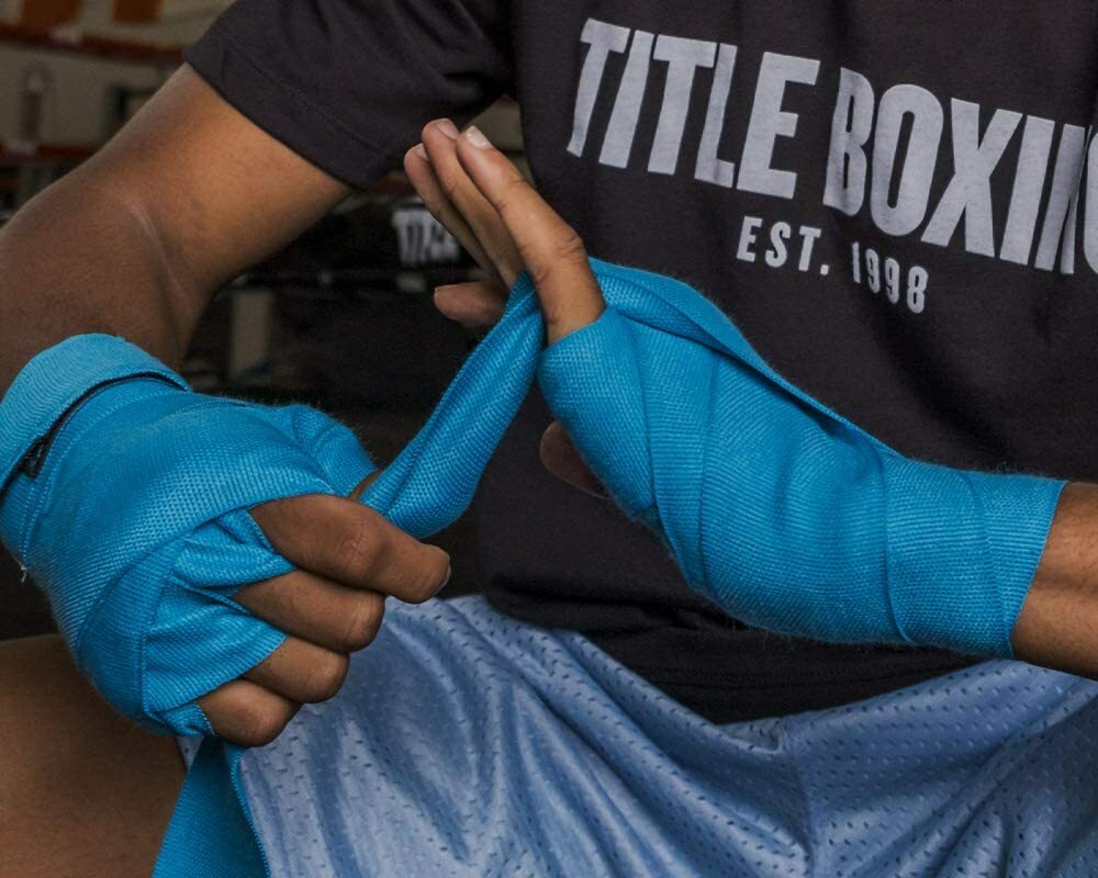 Title Boxing Classic Mexican Style Hand Wraps Turquoise Color Set
