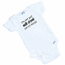 I'm not just Milk Drunk..I'm tit faced!  Funny Baby Shower Gift FREE SHIPPING