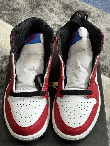 Nike Air Jordan 1 Retro High Spider-Man Origin Story Size 13C (PS) AQ2664 602 - Picture 2 of 10