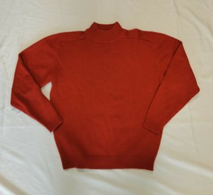 burnt orange mock turtleneck
