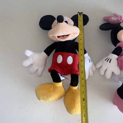 Disney 18”+ Mickey and Minnie Mouse Plush Dolls Stuffed Animals