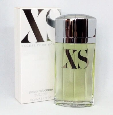 XS EXCESS Paco Rabanne 100ml. eau de toilette spray 3.4 Fl. Oz. FORMATO ANTIGUO