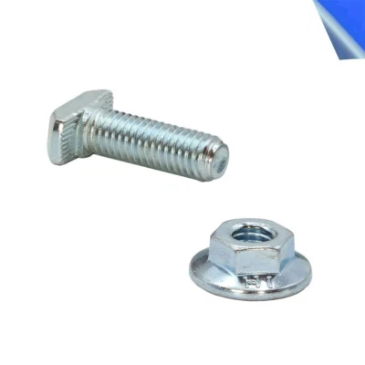 ALCLIPTEC Hammerschraube & Bundmutter Nut 8 Aluprofil