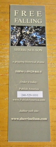 Marcador autografiado por Sherri Neilson autografiado 2,25 X8,25 "caída libre" - Imagen 2 de 3