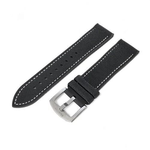 Elite Hybrid FKM Rubber Sailcloth Divers Watch Strap Band Two Piece 20 21 22 mm - Picture 59 of 94