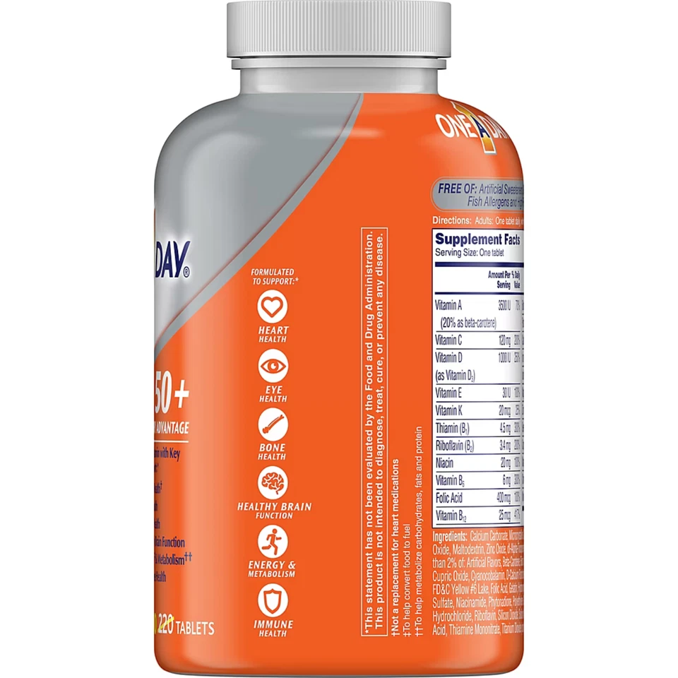 Bayer One A Day Mujer 50+ Suplemento Multivitamínico y Multimineral 300 Comprimidos Foto 3 de 4