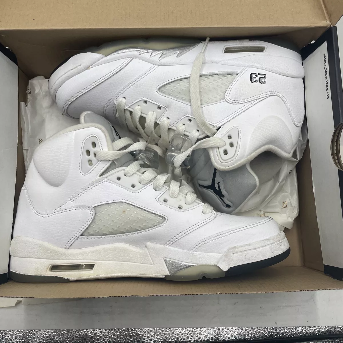 Jordan 5 sales retro metallic silver