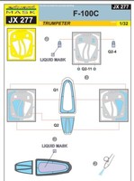 MW22 Eduard JX277 F-100C 1/32 Mask For Trumpeter