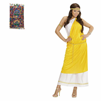 Widmann Costume Toga Abito da Donna Regina Romana Taglia L Vestito
