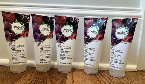 5X Herbal Essences Totally Twisted Curl Scrunching Hair Gel Berry 6 oz