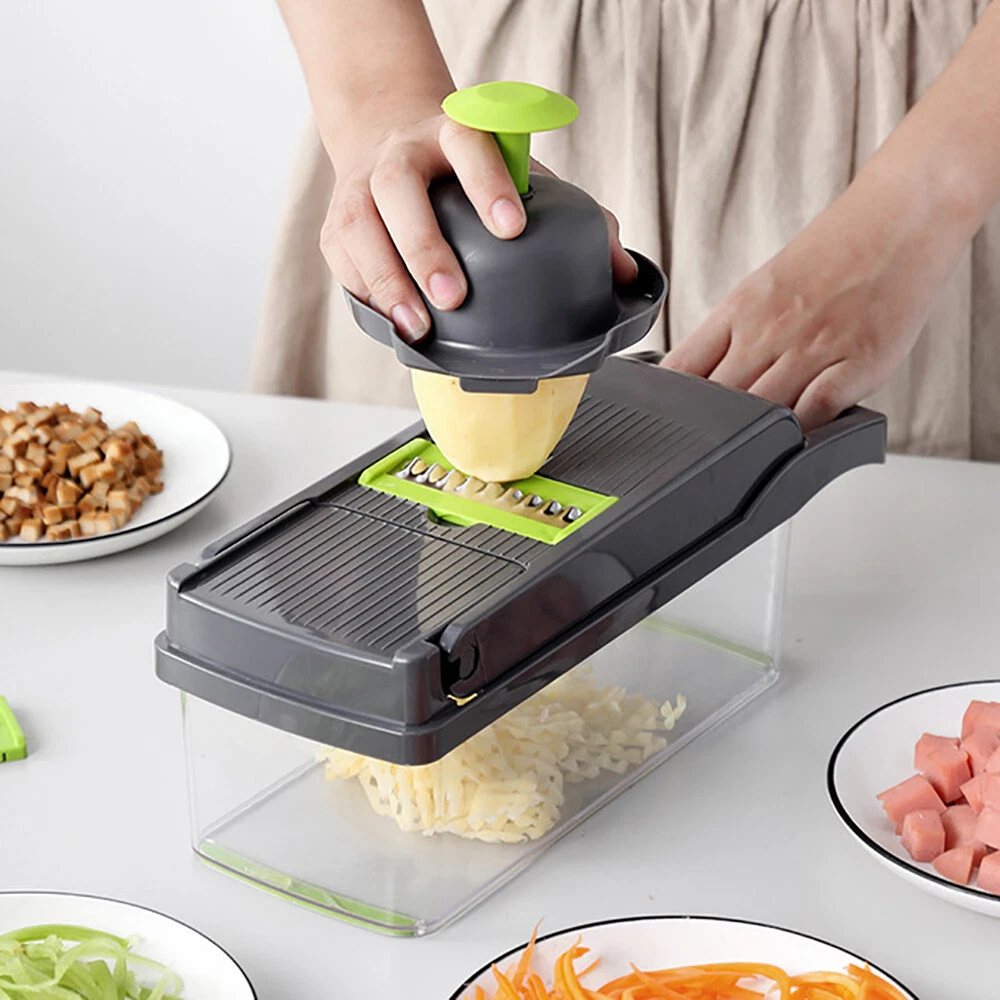 15-In-1 Vegetable Fruit Chopper Cutter Food Onion Veggie Dicer Slicer Kitchen US 15-In-1 Vegetable Fruit Chopper Cutter Food Onion Veggie Dicer Slicer Kitchen US