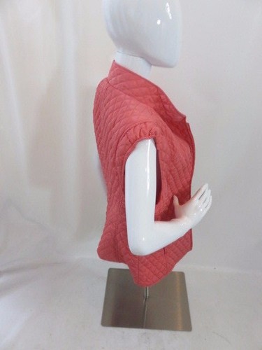 SPORT HALEY Womens Pink Quilted Zip Up Golf Vest Size M - Picture 7 of 12
