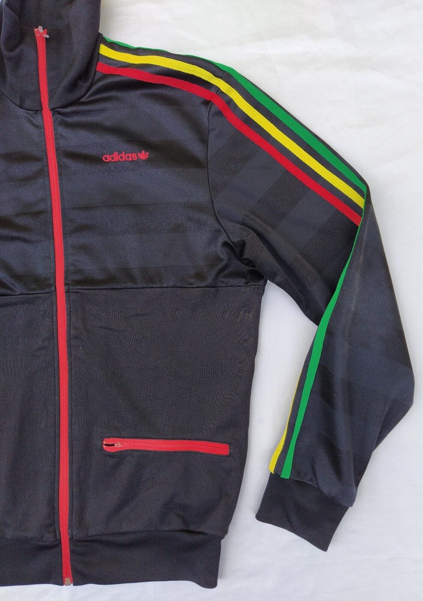 Adidas Originals men track top zip jacket 695439, 2007, rasta