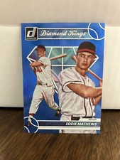 Eddie Mathews 2023 Donruss Baseball Diamond Kings Base Holo Blue #13