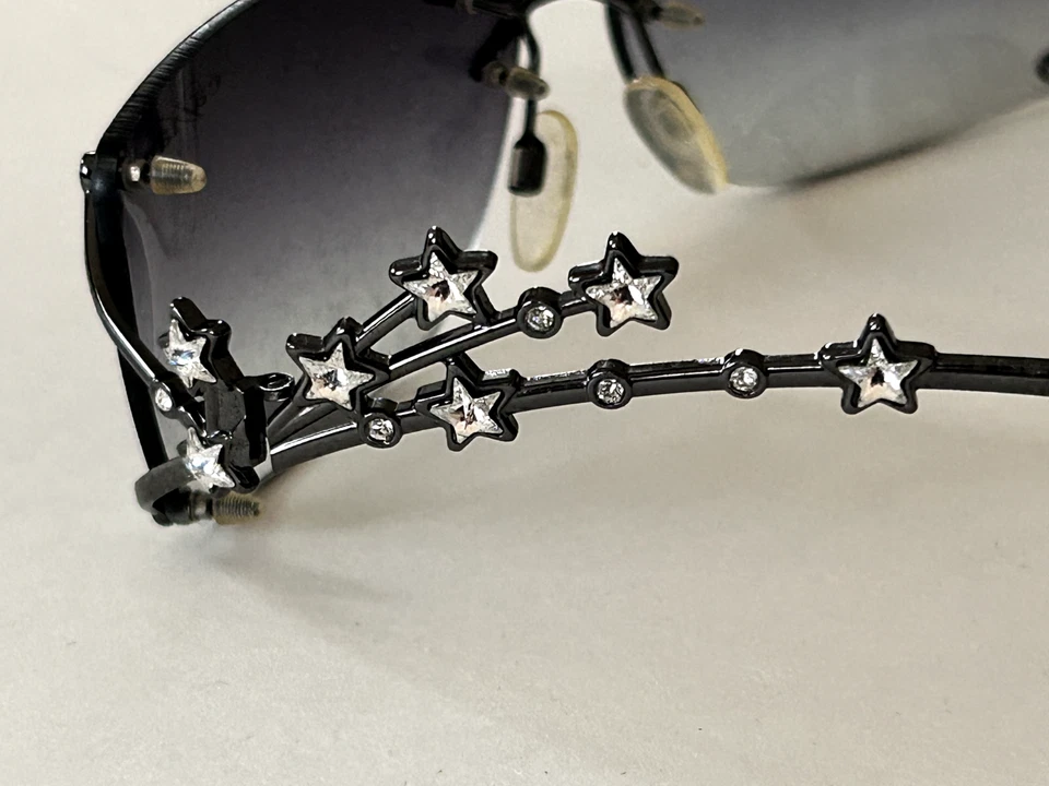 NOS Caviar Sunglasses With Crystals Model 6314 Color 82 SEE PICS - Image 3 of 4