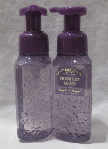 Bath & Body Works Gentle & Clean Foaming Hand Soap Lot Set 2 FRESH CUT LILACS - Picture 2 of 4