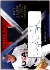 Justin Smoak Card 2008 USA Baseball National Team Signature Jersey Blue #22