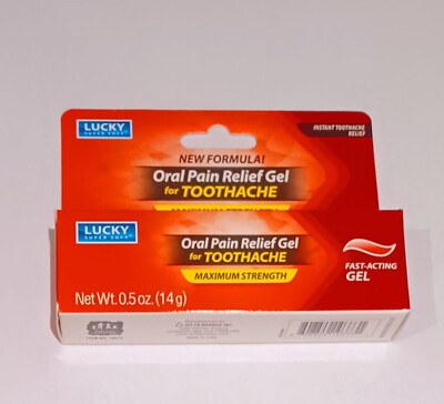 Lucky Oral Pain Relief Gel For Tooth Ache 0.5 Oz