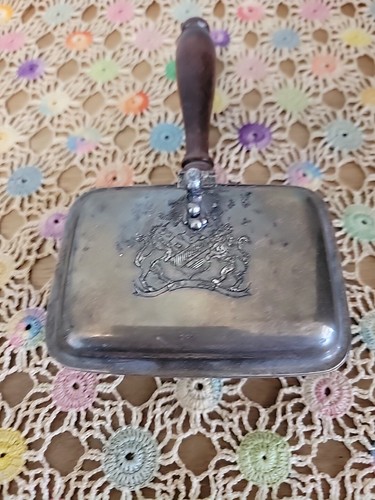 Vintage Silent Butler Krümelfänger mit Löwe & Einhorn von Oneida LTD - Bild 2 von 7