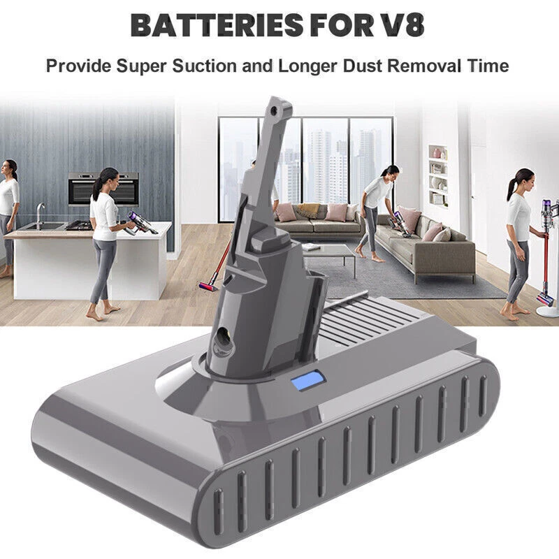 9500mAh Battery For Dyson V8 SV10 Absolute V8 Animal 967834-05 / Pre&Post Filter