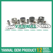 4x QD32 Piston Kit STD For Nissan diesel engine parts