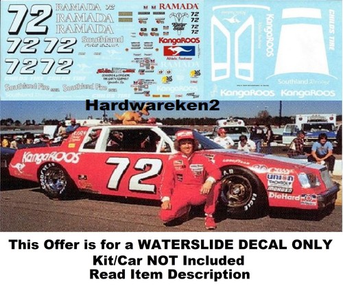 NASCAR DECAL #72 KANGAROOS 1981 BUICK REGAL RUSTY WALLACE 1/24 - Picture 3 of 13