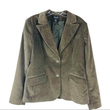 Rafaella Green Corduroy Preppy Academia Button Blazer Jacket 14