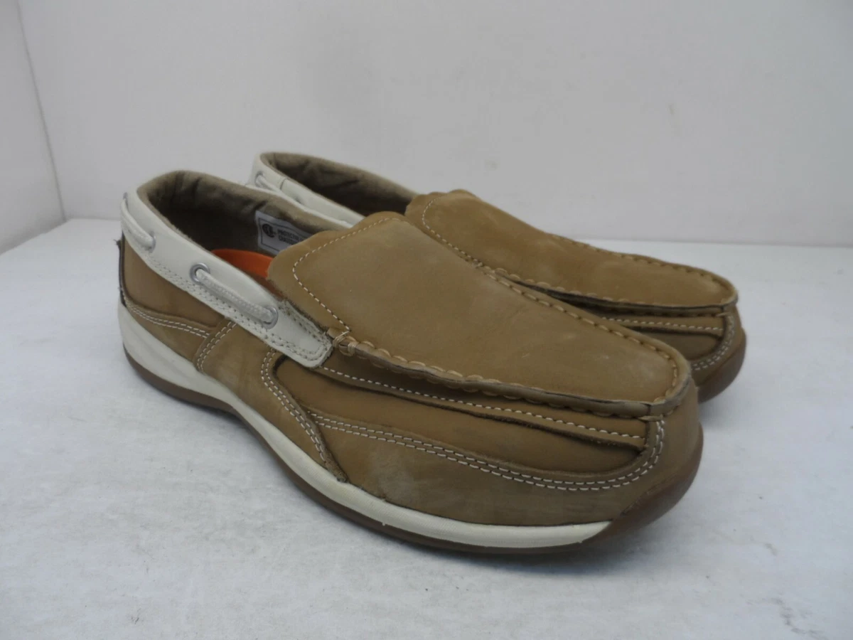 Steel toe shop boat shoes