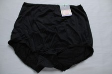 Bali Women's Silky No-Show Skimp Skamp Stretch Brief Panty DH3 Black XL NWT