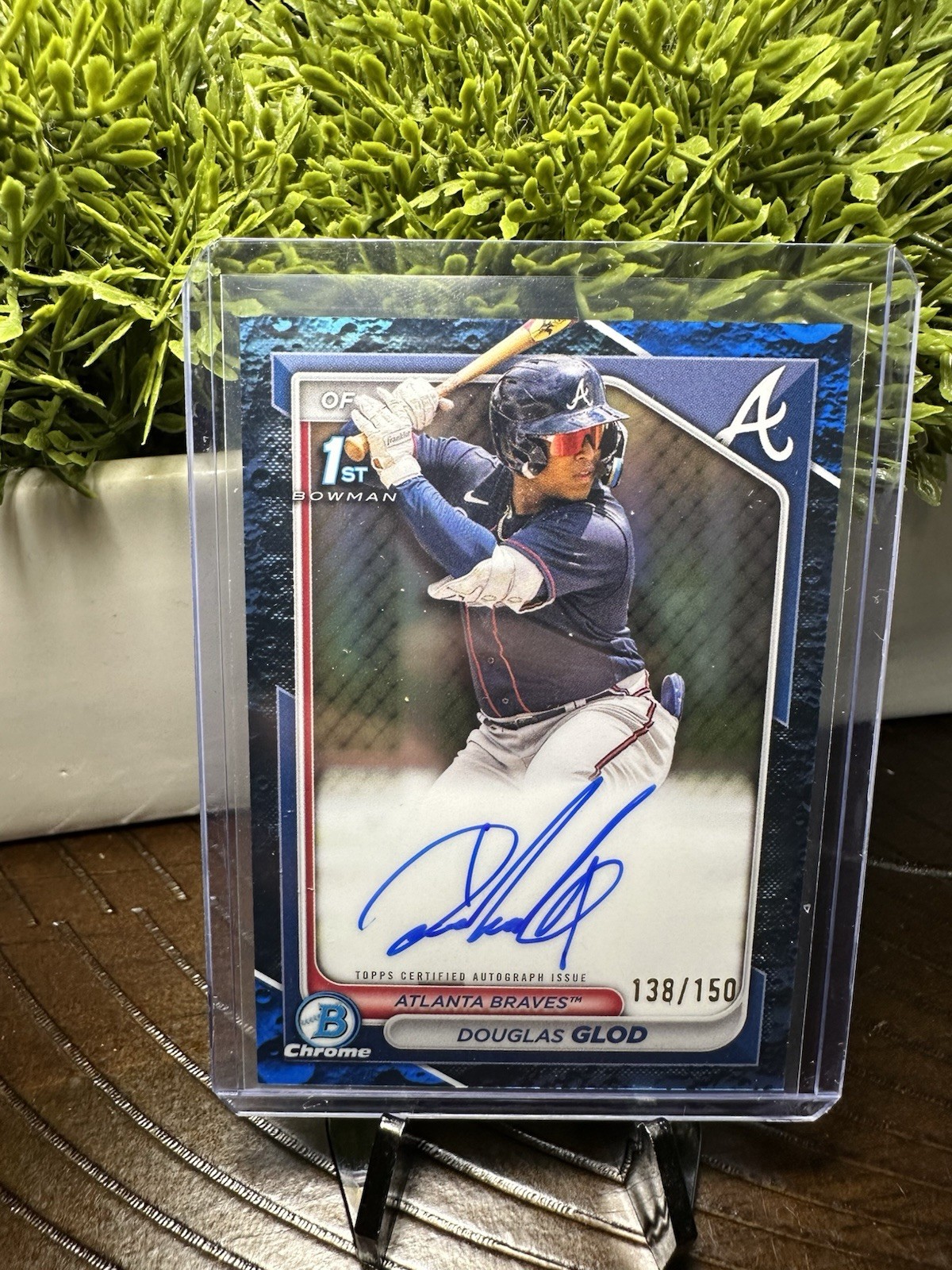 2024 Bowman Chrome Prospect Auto Douglas Glod #CPA-DG Blue Lunar  /150