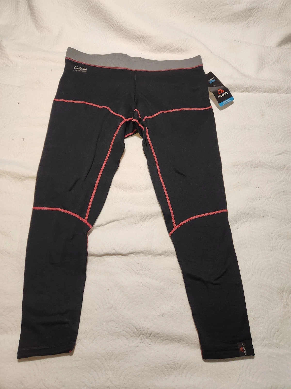 Cabela’s ECWCS Polartec Base Layer Pants Women’s 2XL Black Pink Thermal Warm