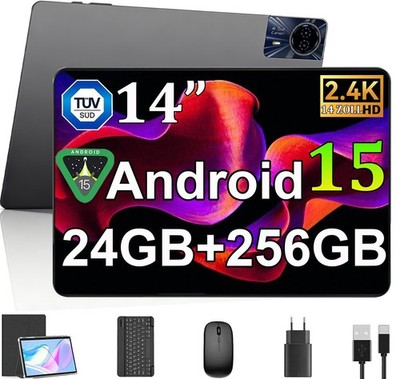 2025 14'' 5G WiFi Tablet Android16 24GB+256GB Octa-core 8580mAh Pad 2SIM 8MP+13MP