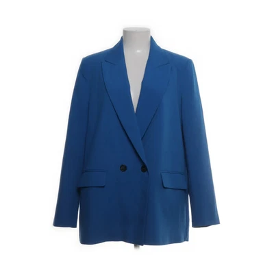Zara, blazer, taille : XL, bleu, élasthanne/polyester/viscose, monochrome, fe... - Photo 1/4