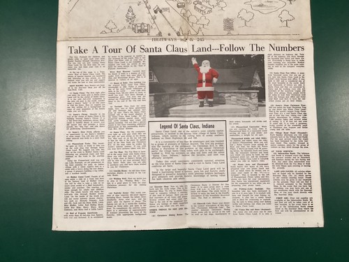 VINTAGE 1969 SANTA CLAUS LAND Times Zeitung INDIANA - Bild 3 von 14