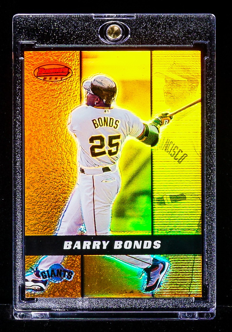 Barry Bonds RARE REFRACTOR GOLD PRIZM INVESTMENT CARD San Francisco Giants SSP