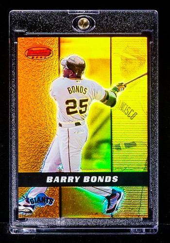 Barry Bonds RARE REFRACTOR GOLD PRIZM INVESTMENT CARD San Francisco Giants SSP