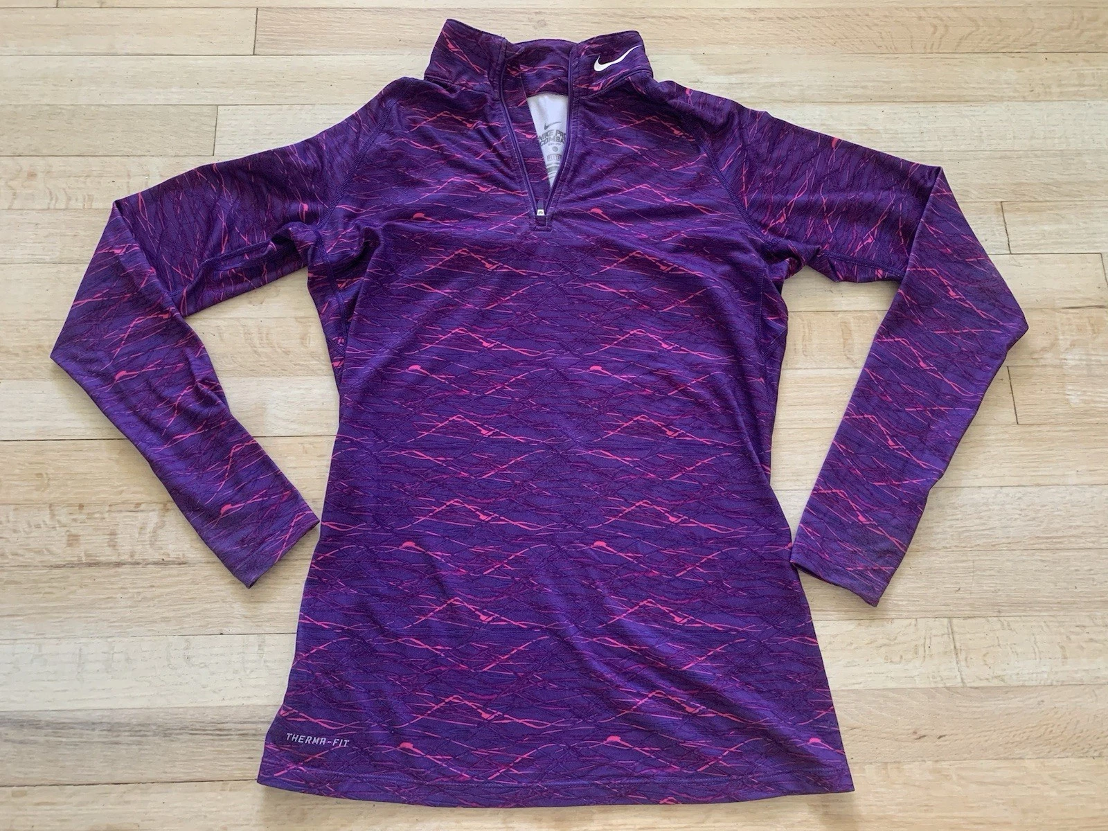 Nike Pro Combat Dri-fit Purple Womens Size Large Fitted