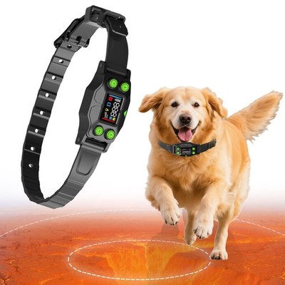 GPS Wireless Dog Fence for Easy Outdoor Use, Electric Dog Fence with Automati...