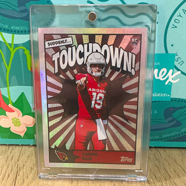 Topps 2026 Touchdown! Football TD-31 Carson Beck RC Insert Arizona Cardinals