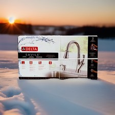 Delta Savile 19949Z-SD-DST Chrome 1-Handle Pull-Down Kitchen Faucet  Soap