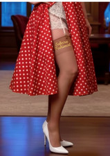 💎 CALZE DA REGGICALZE VINTAGE RHT MARY NYLON RHODIATOCE 30 DEN SCALA D'ORO '50