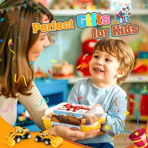 Easter Basket Stuffers for 3-8 Year Old Boys Girls, Alloy Cars Construction... - Picture 6 of 7
