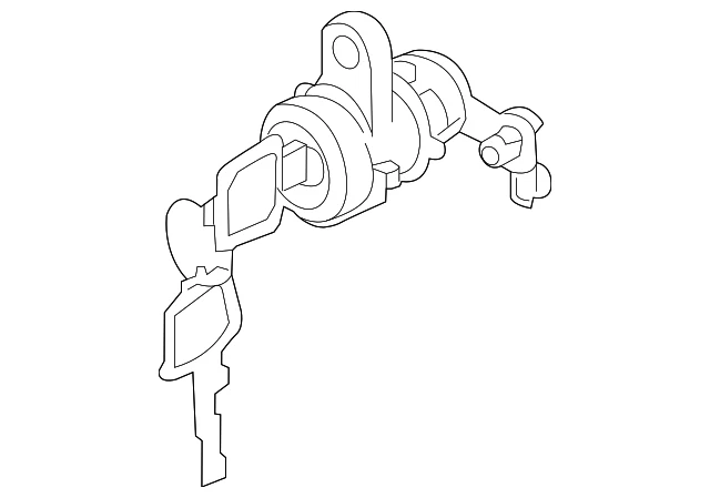 Cilindro de cerradura de puerta delantera derecha NV200 genuino H0600-3LM0A Foto 2 de 4