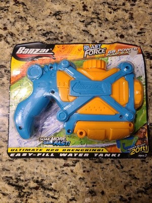 Blast Force GB Power Pump Blaster Easy Fill Water Tank 20'' Toys Range, Banzai 