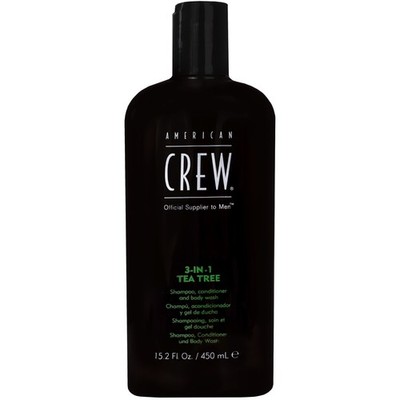 American Crew 3-in-1 Tea Tree Gel Shampoo Conditioner 450ml für Männer