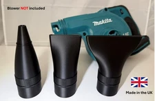 Stub Short Nozzle Set for Makita DUB182 / DUB 183 blower car dryer detailing